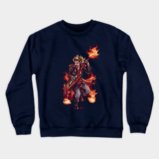 Ren - Keytar Wielding Pyrotechnics Elven Hedgewitch Crewneck Sweatshirt